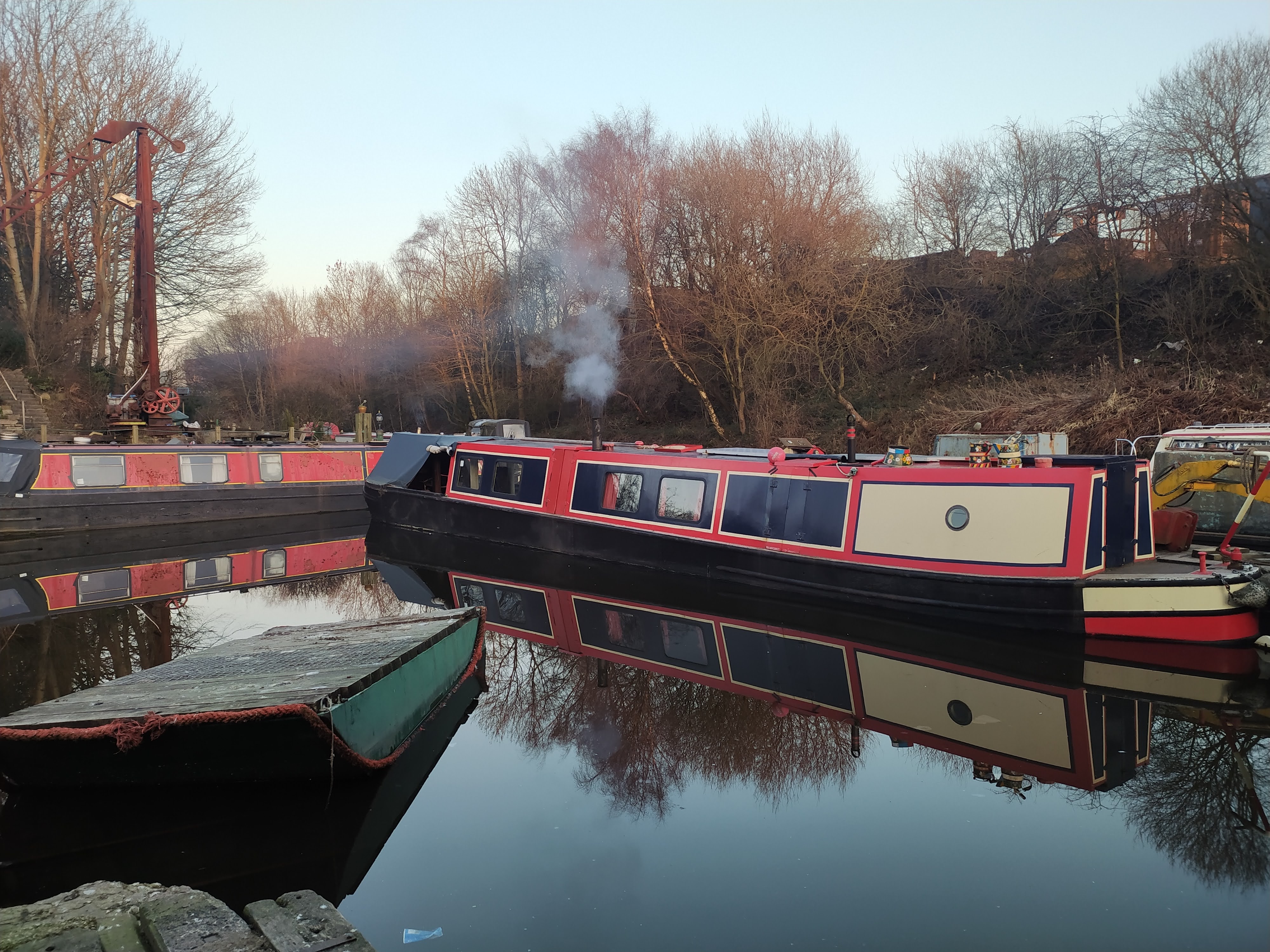 Tamarack in the water with other vessels