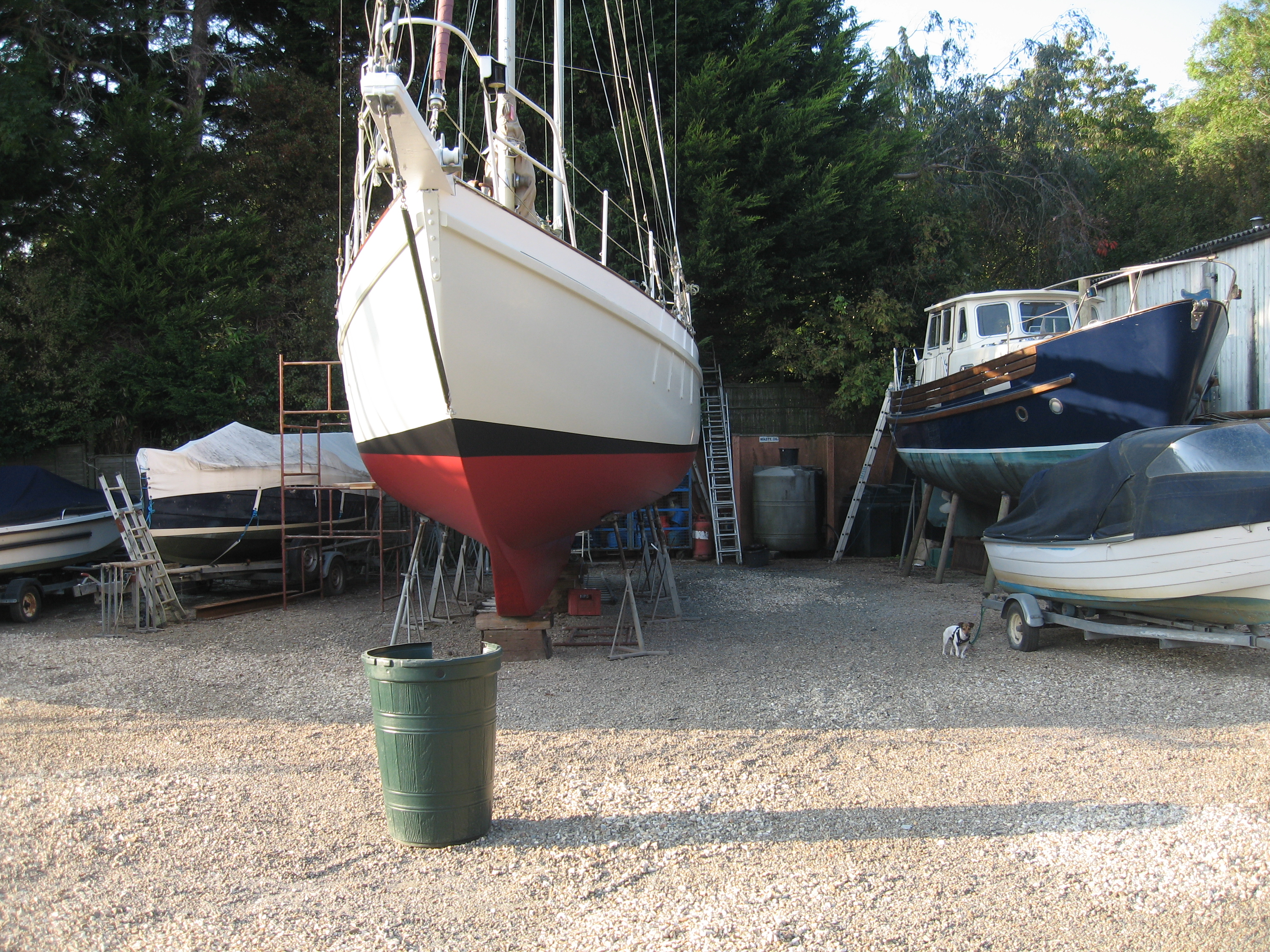 Cinnamon Lady in dry dock