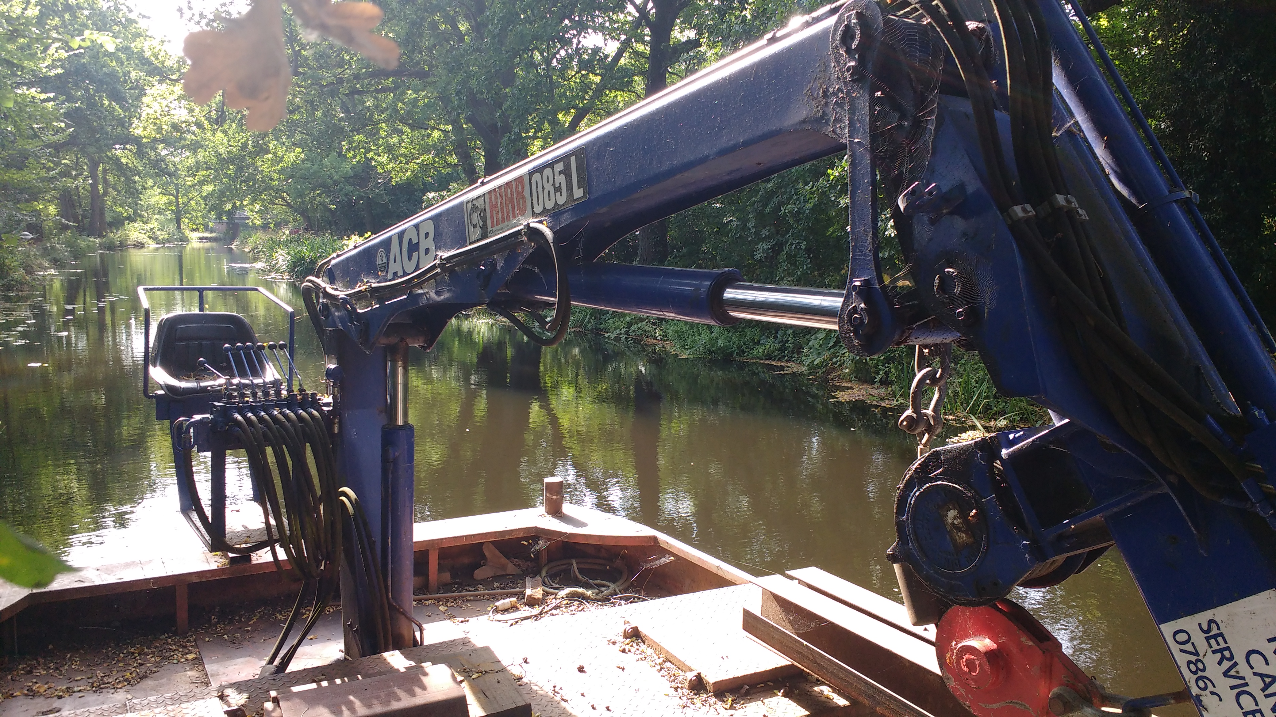 Machinery aboard Louise
