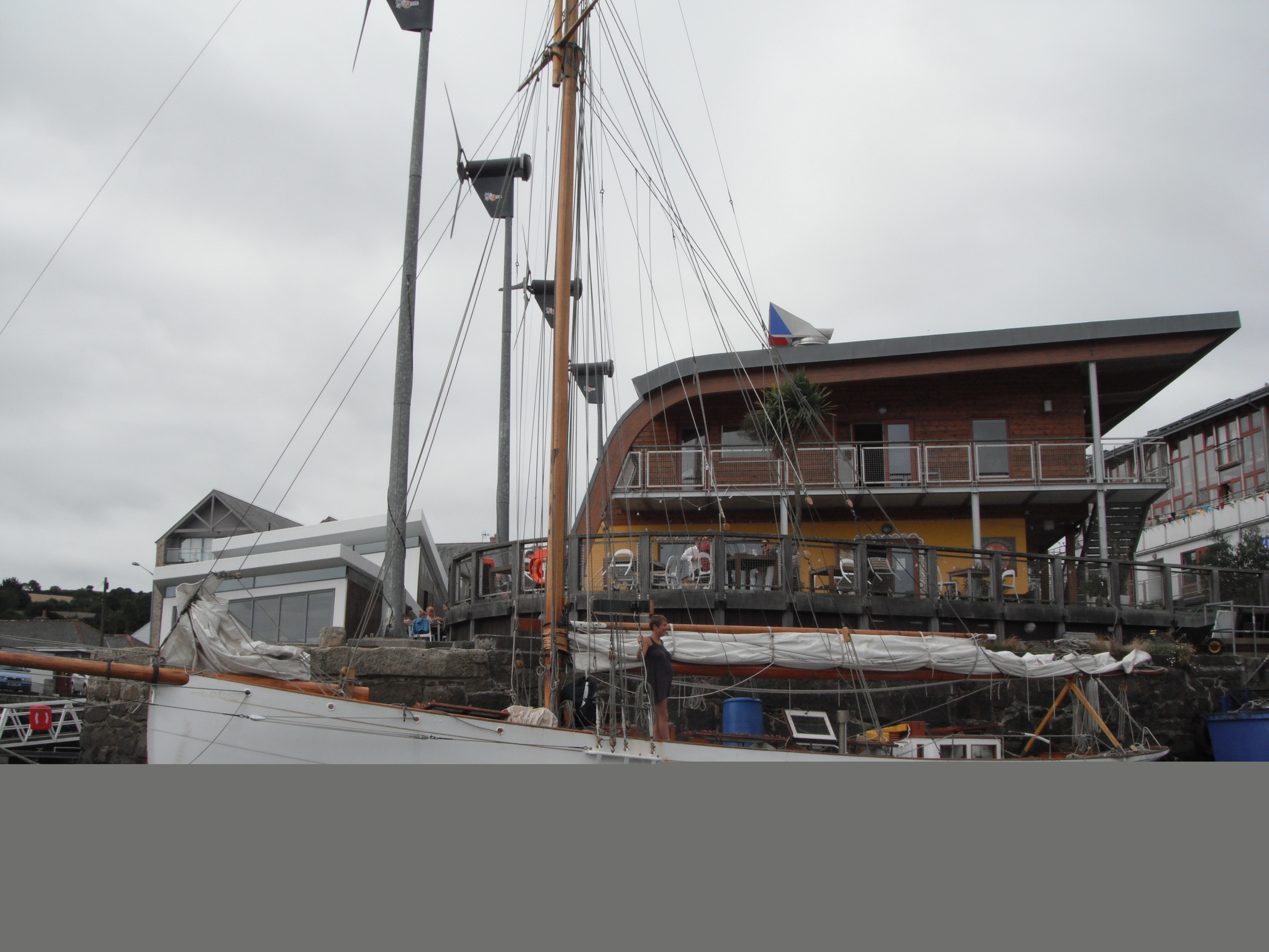 Coryphee moored in Cornwall, 2013